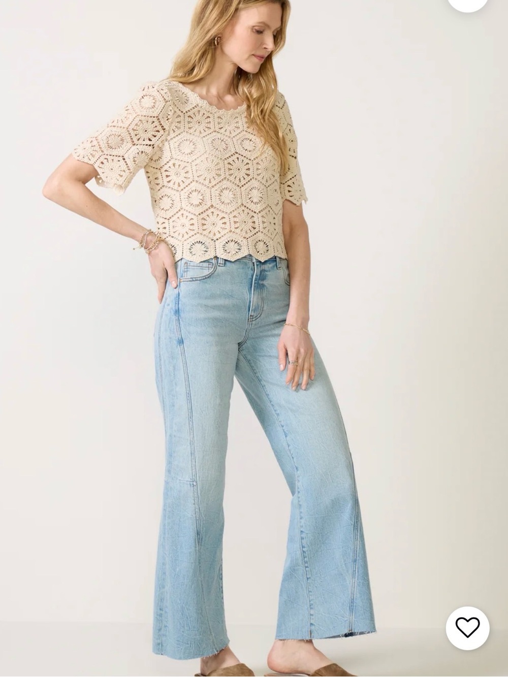 KUT from the Kloth high rise wide leg jeans ‘Meg’